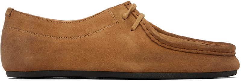 Tan Hood Lace-Up Derbys 262249F128009