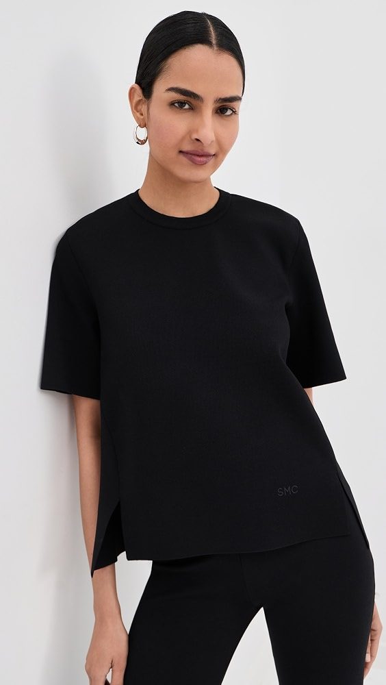 Iconic Compact Knit Top_Black