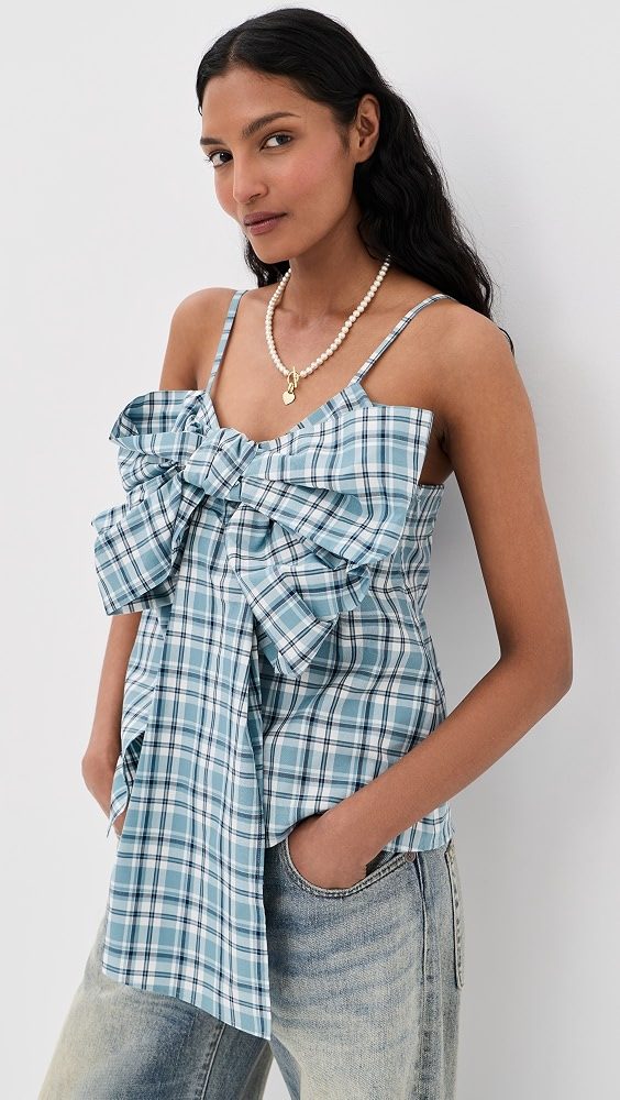 Tanessa Summery Blouse_Blue / White