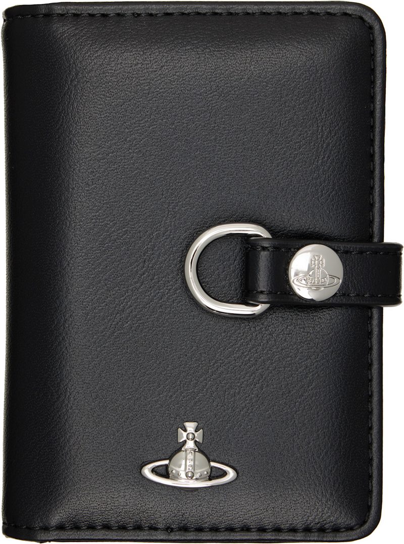 Black Vertical Flap Card Holder 262314M163026