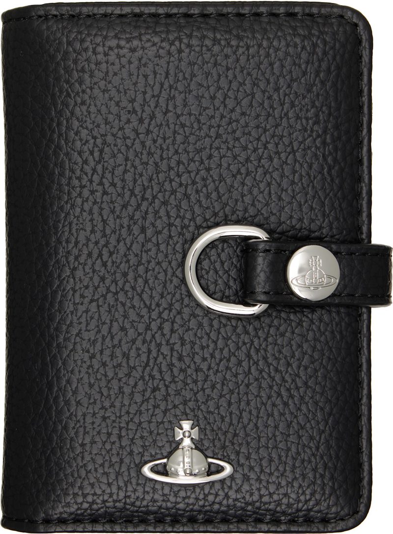 Black Vertical Flap Card Holder 262314M163008