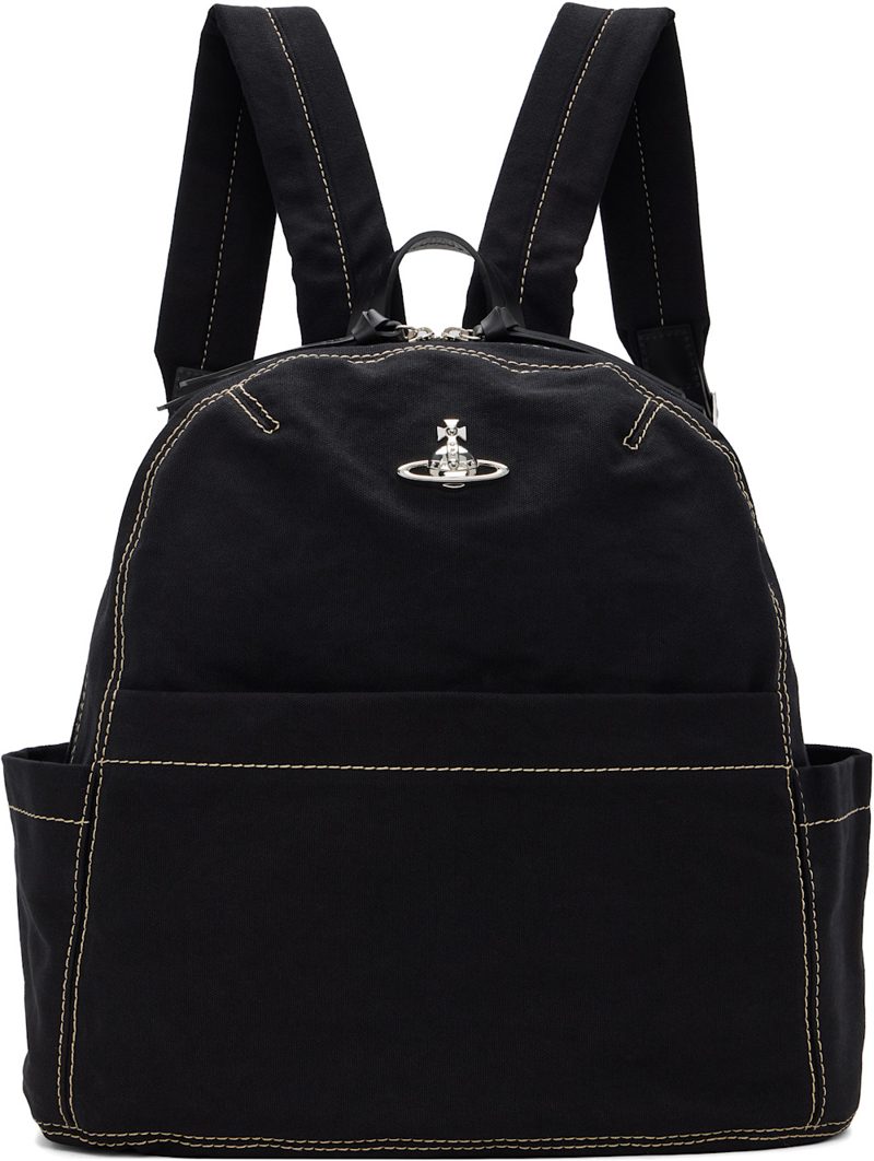 Black George Medium Backpack 262314M166000