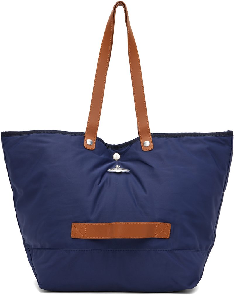 Blue Utility Shopper Tote 262314M172006