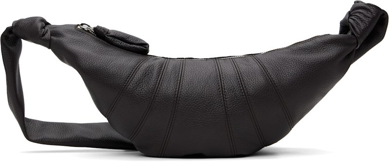 Brown Small Croissant Leather Bag 262646M170018