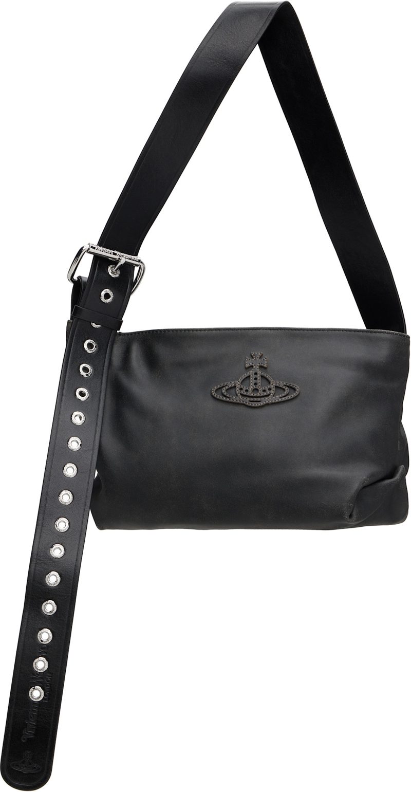 Black Maxime Small Shoulder Bag 262314F048038