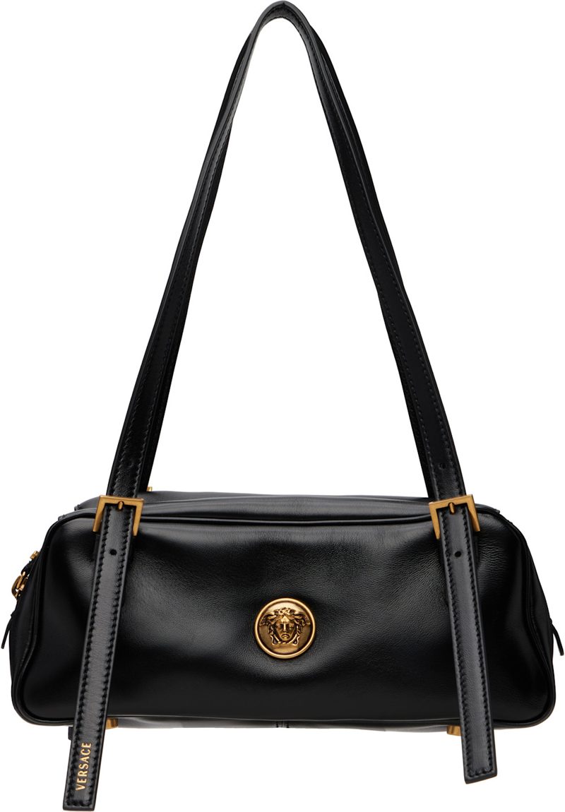 Black Embleme Nappa Bowling Bag 262404F048011