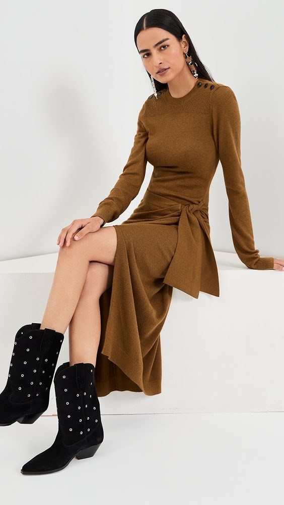 Jozira Midi Dress_Bronze