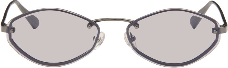 Gunmetal Linda Farrow Edition The Bellini Sunglasses 262553F005001