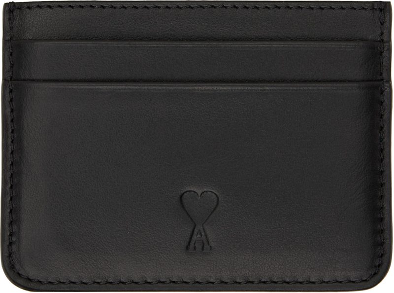 Black Ami De Coeur Card Holder 262482M163002