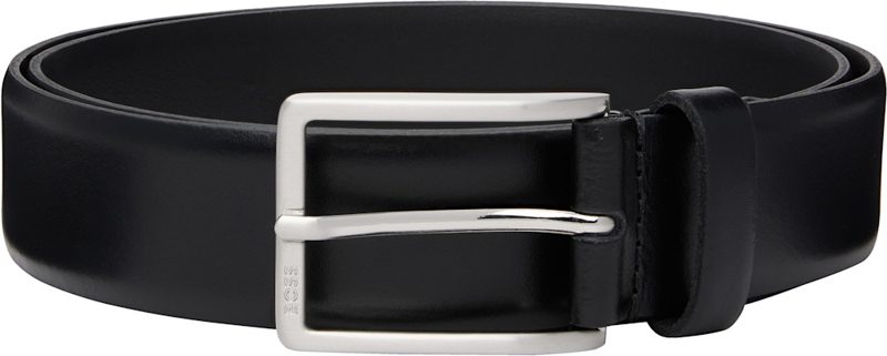 Black Leather Belt 262085M131012