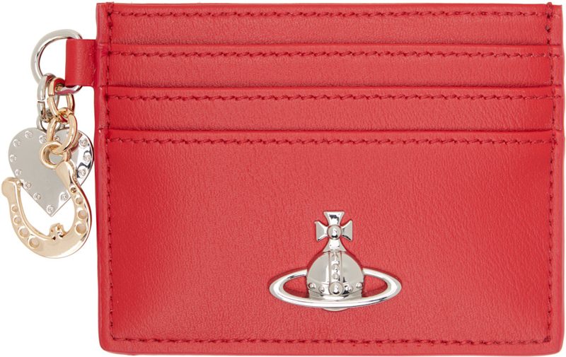 Red Charm Card Holder 262314M163074