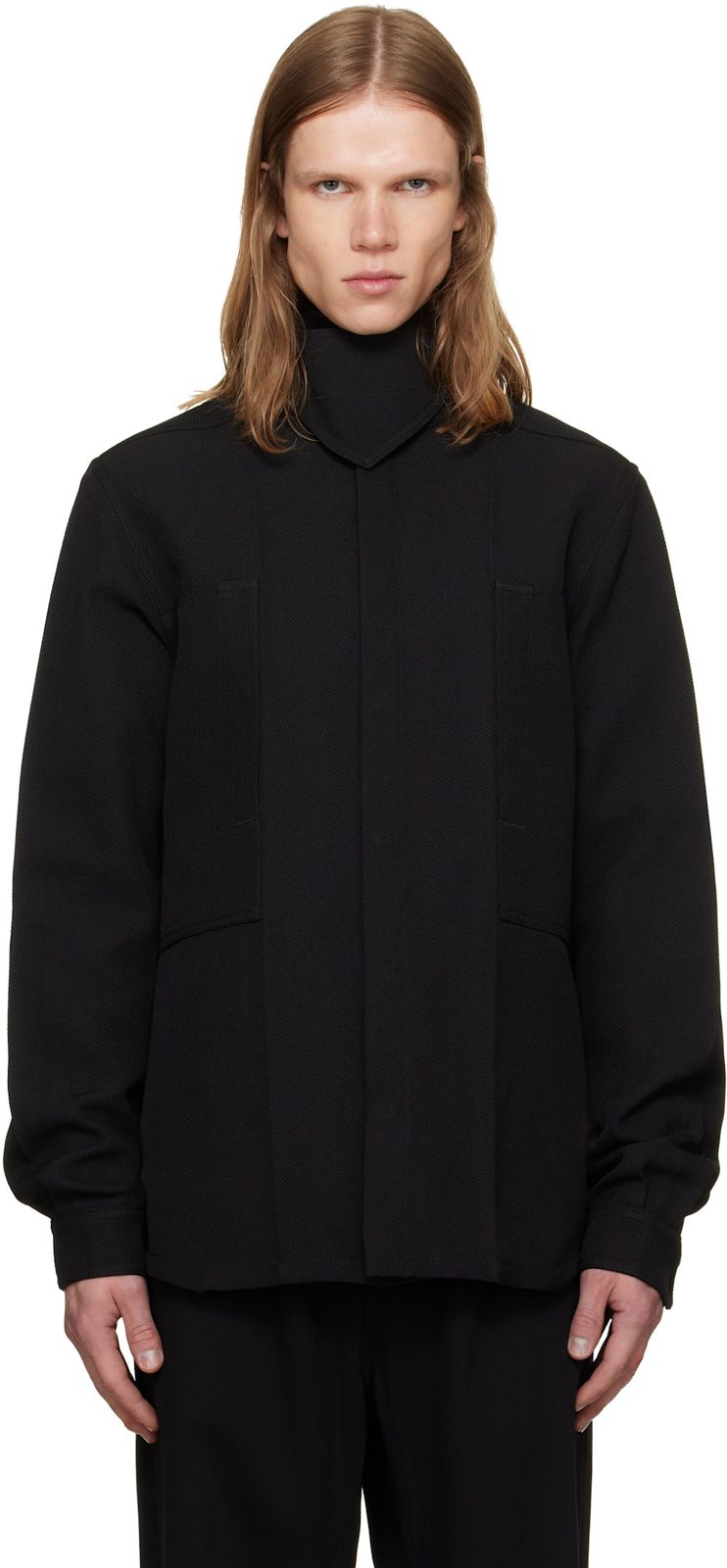 Black Tower Outershirt Jacket 262232M181037