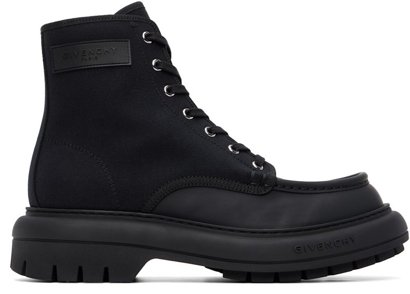 Black [GIVENCHY] Cargo Desert Boots 262278M255001