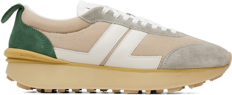 Beige Bumpr Mesh Sneakers 262254M237015