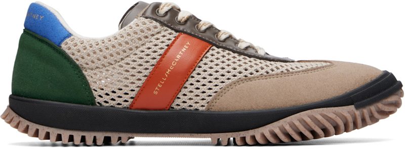 Beige Alter Suede & Mat Mesh Sneakers 262471F128000