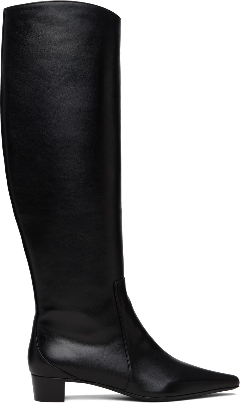 BY FAR Black Pascal Tall Boots 262289F115003