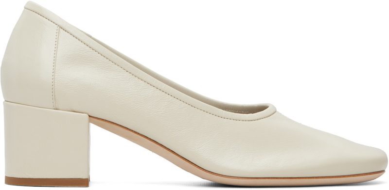 BY FAR White Prudence 45 Heels 262289F122009