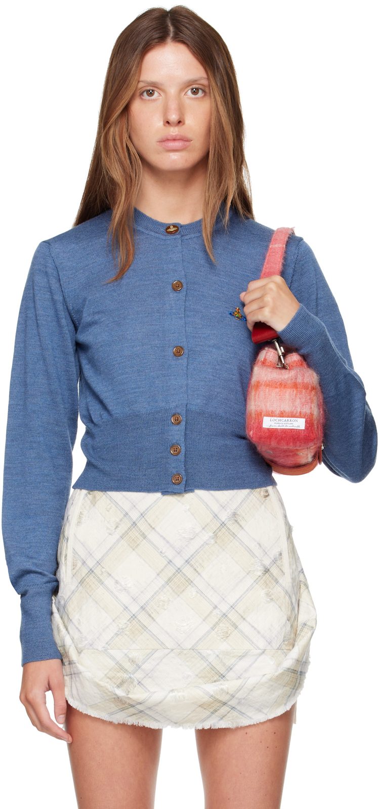 Blue Bea Cropped Cardigan 262314F095018