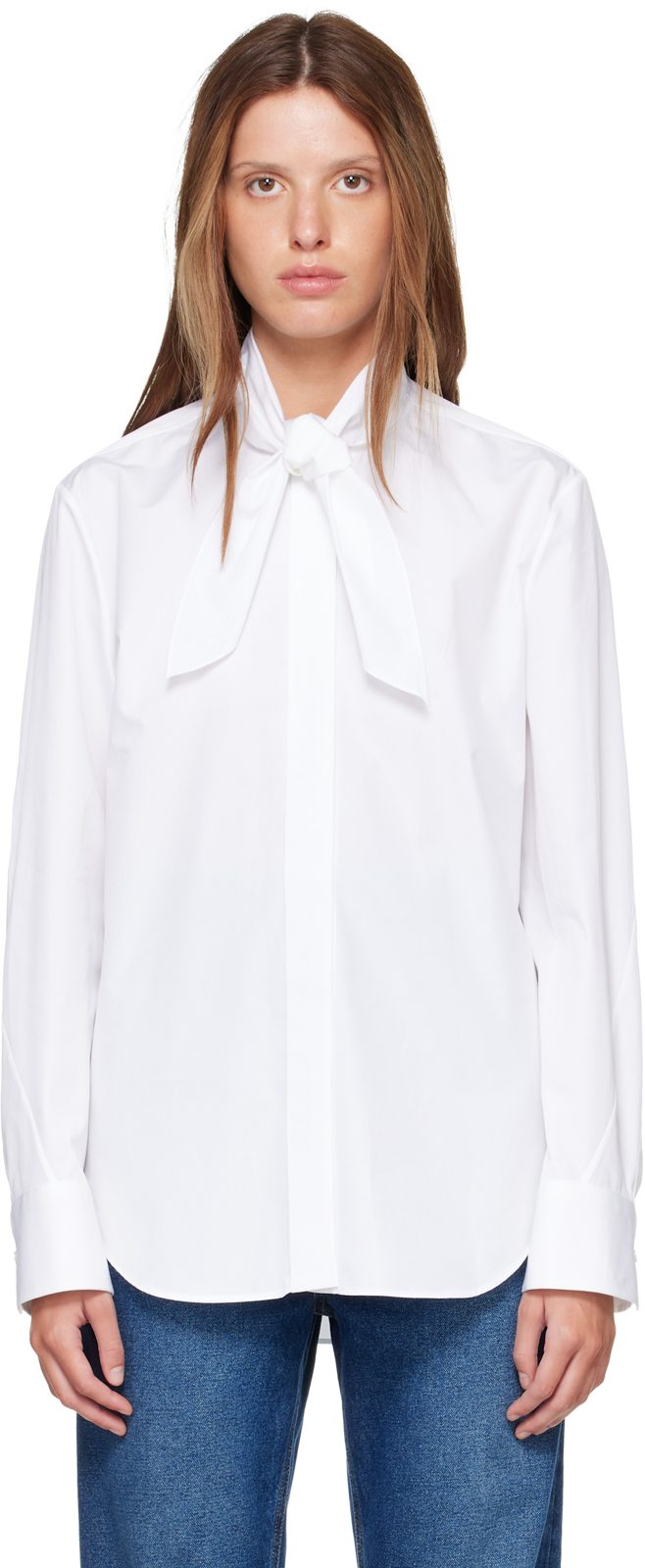 White Cocoon Shirt 262278F109000
