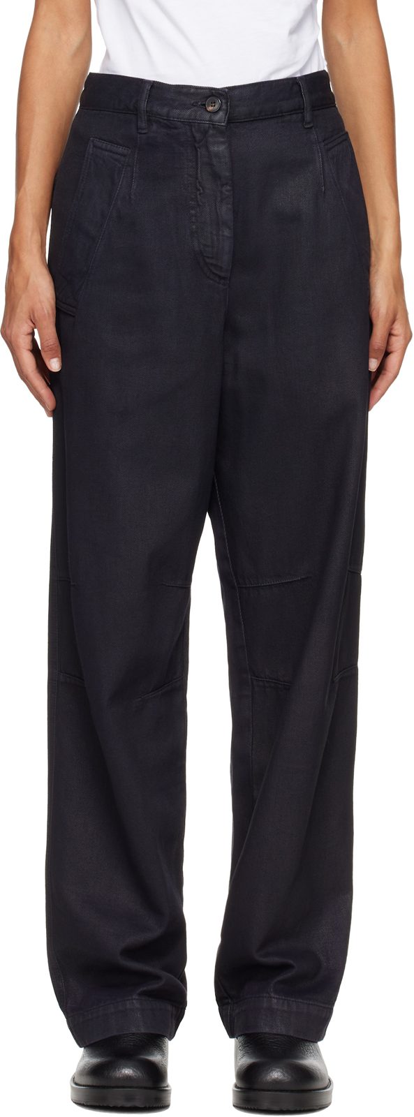 Black Darted Jeans 262358F087004