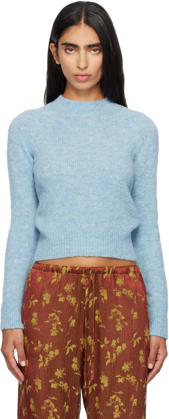 Blue Alpaca Sweater 262358F096003