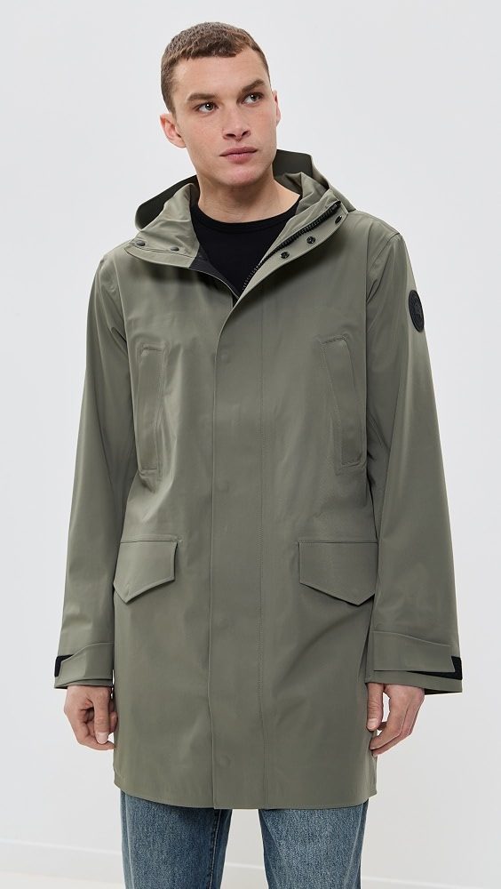Black Disc Barclay Rain Jacket_Smokey Sage
