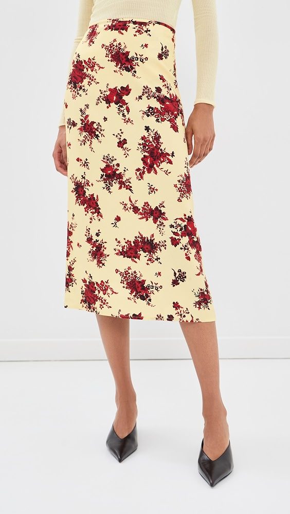 Midi Skirt_Ruby Yellow