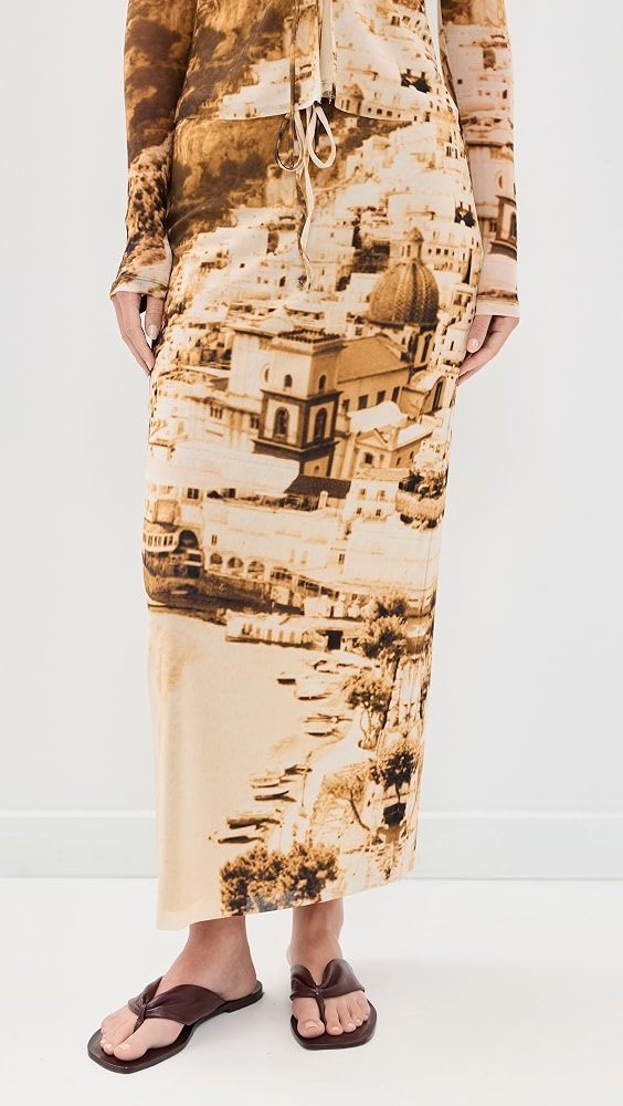 STAUD Porta Skirt_Cliffside