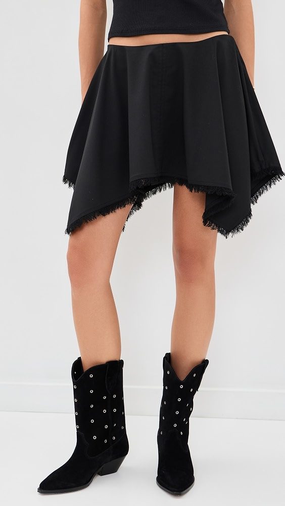 STAUD Tyra Skirt_Black