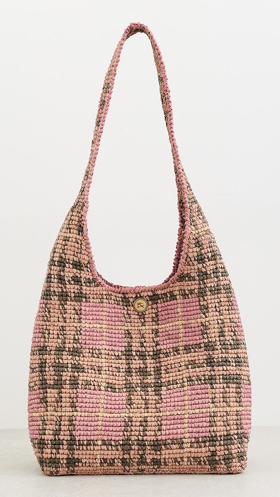 Margate Hobo Raffia Bag_Pink
