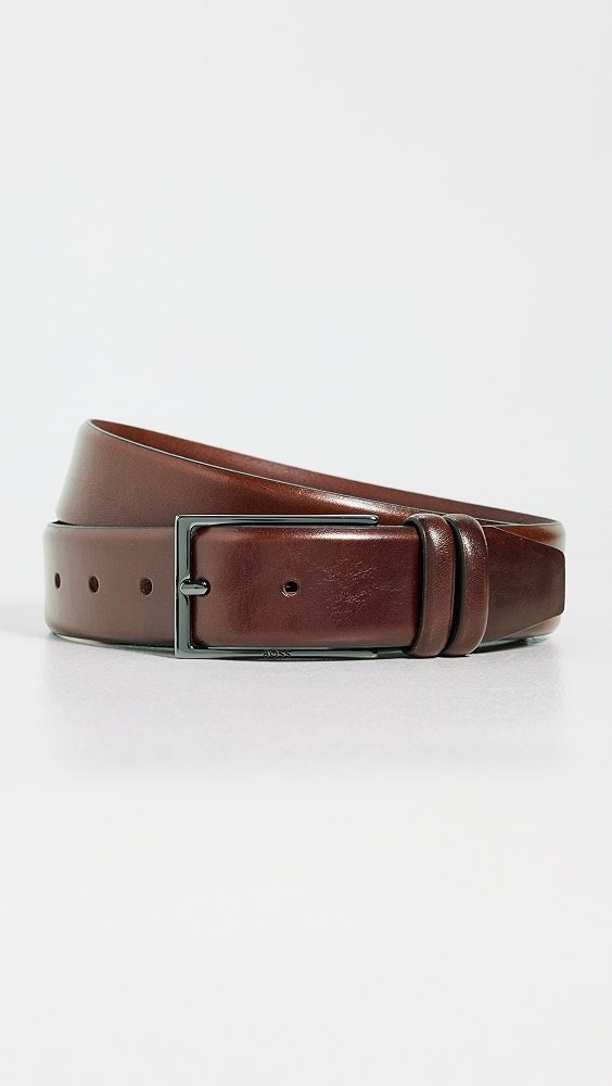 Carmello Leather Belt_Medium Brown