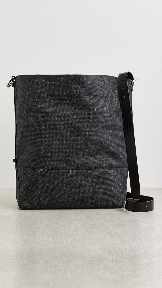 Belted Tote Bag_Ash Black