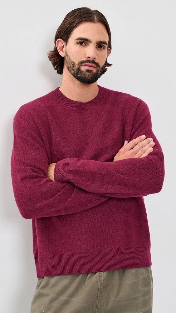 Klimis Cashmere Sweater_Dark Red