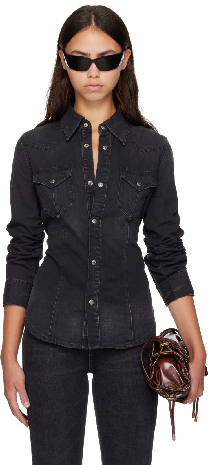 Black De-Waves Shirt 262001F109002
