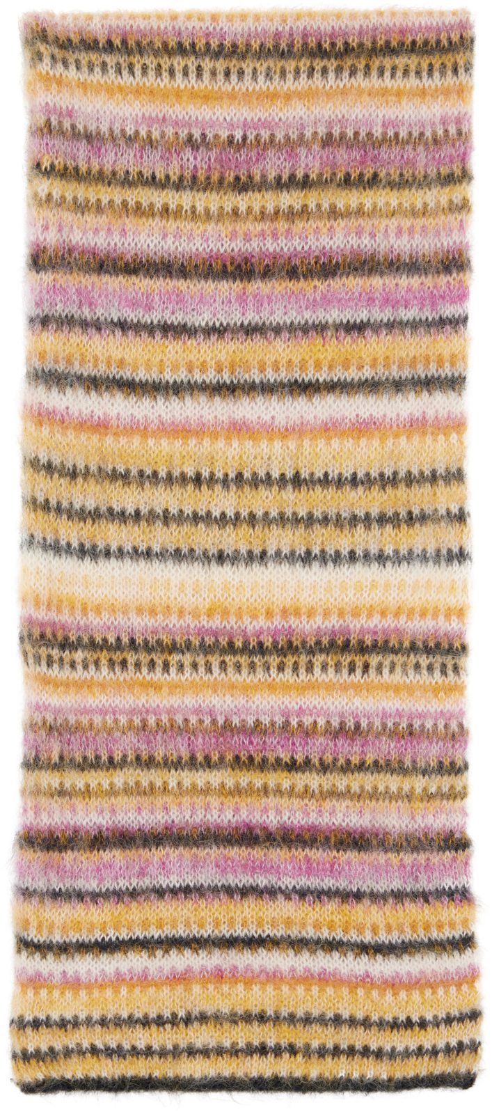 Yellow Mouna Mohair Scarf 262600F028000