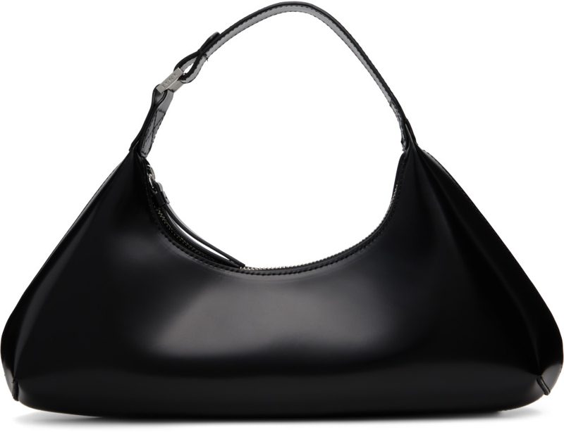 BY FAR Black Amberette Semi Patent Leather Bag 262289F048002