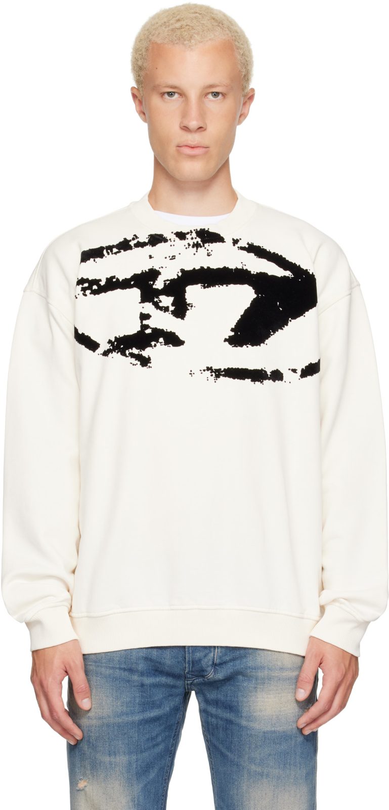 오프화이트 Flocked Sweatshirt 262001M213018
