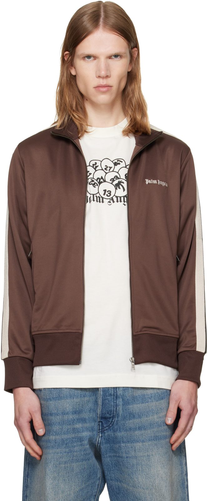 Brown Classic Logo Track Jacket 262695M202008