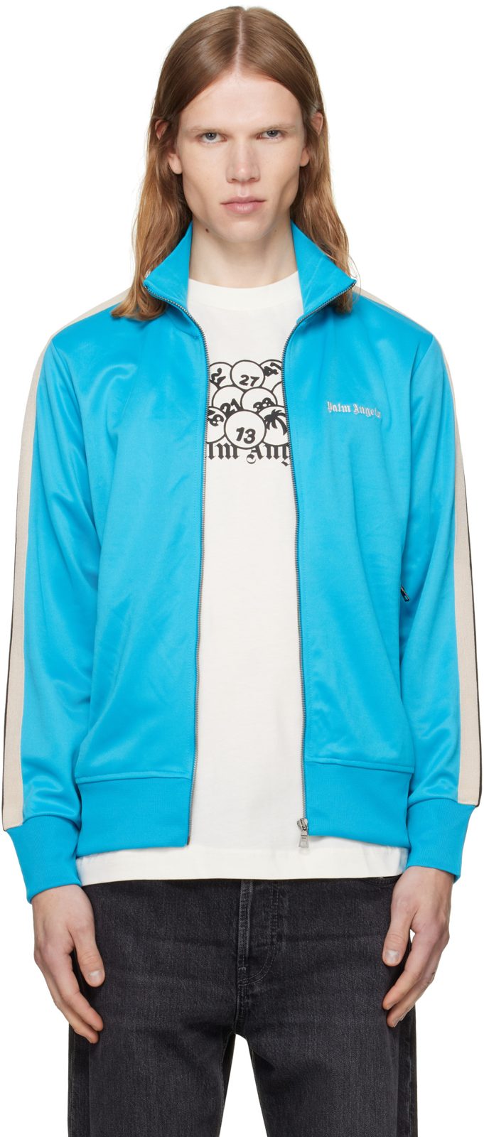 Blue Classic Logo Track Jacket 262695M202003