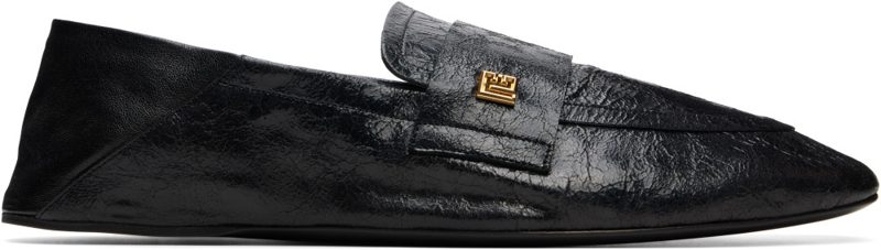 Black Flat Loafers 262251M231001