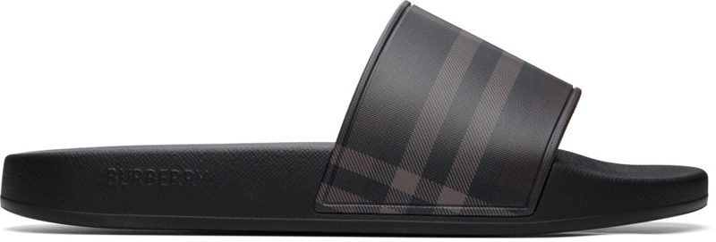Brown Check Slides 262376M234006