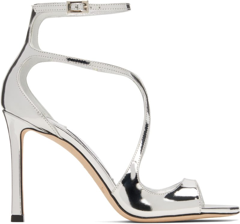 Silver Azia 95 Heeled Sandals 262528F125031