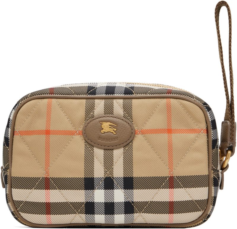 Beige Horseshoe Pouch 262376F045001