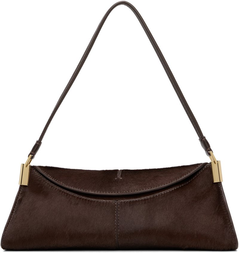Brown 64-83 Small Pony-Effect Leather Bag 262251F048018