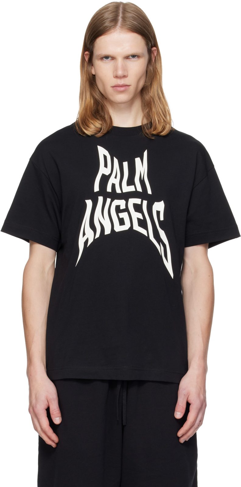 Black Distorted Regular T-shirt 262695M213030