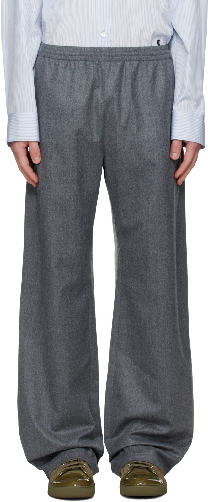 Gray Pyjama Trousers 262254M191001