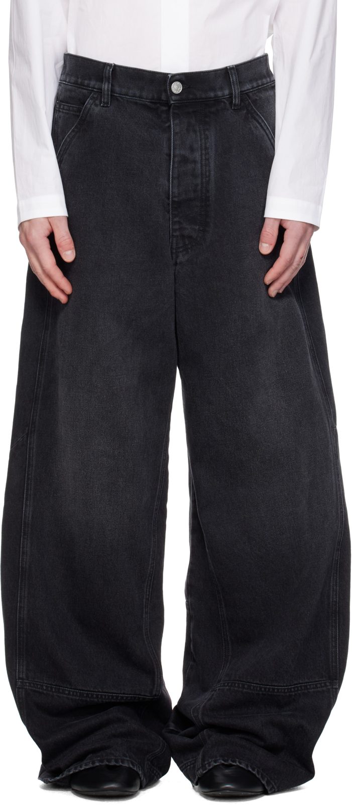 Marni Black Faded Jeans 262379M186000
