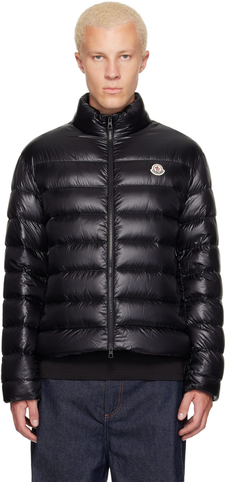 Black Sergesta Packable Short Down Jacket 262111M178033