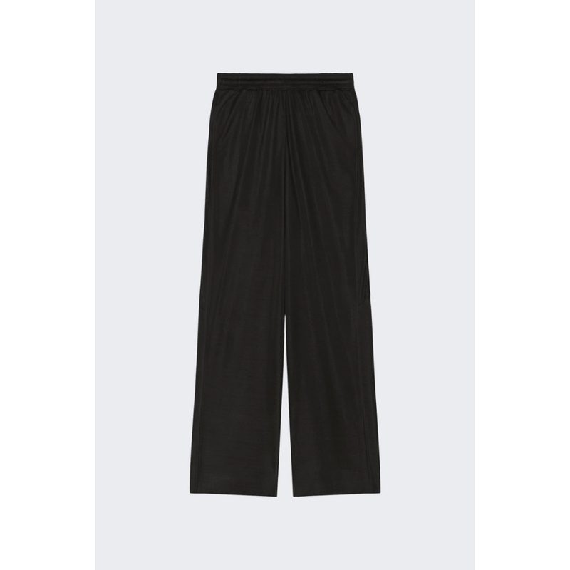 Wide Legs Fluid Pants Black_Black