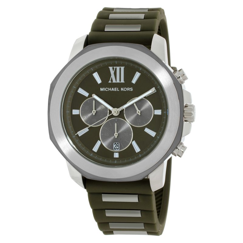 Michael Kors Prescott Chronograph Quartz Green Dial Mens Watch MK9263